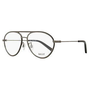 Bally Pilot Eyeglasses BY5013H 008 Gunmetal/Black 57mm